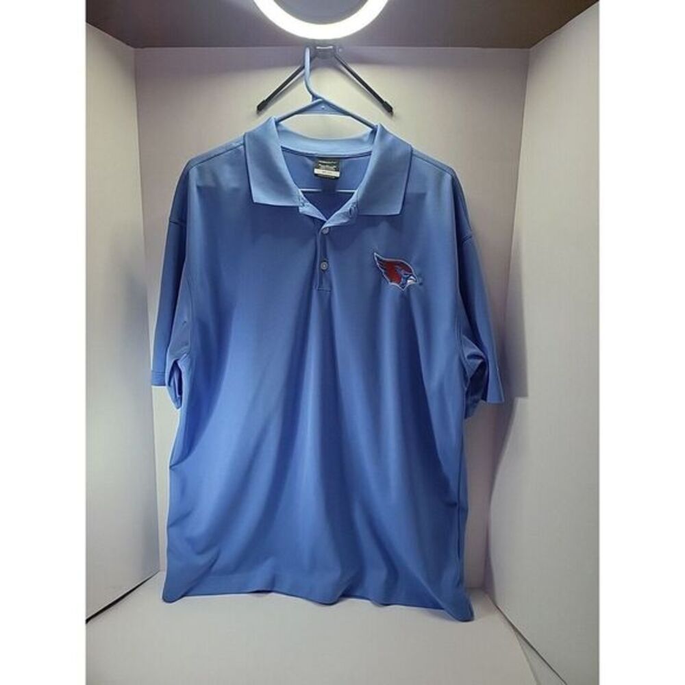 Nike Golf Light Blue‎ XL Men's Polo Arizona Cardinals Embroidered Logo